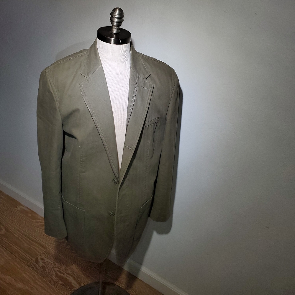 Alfani Khaki Green Sport Coat Large